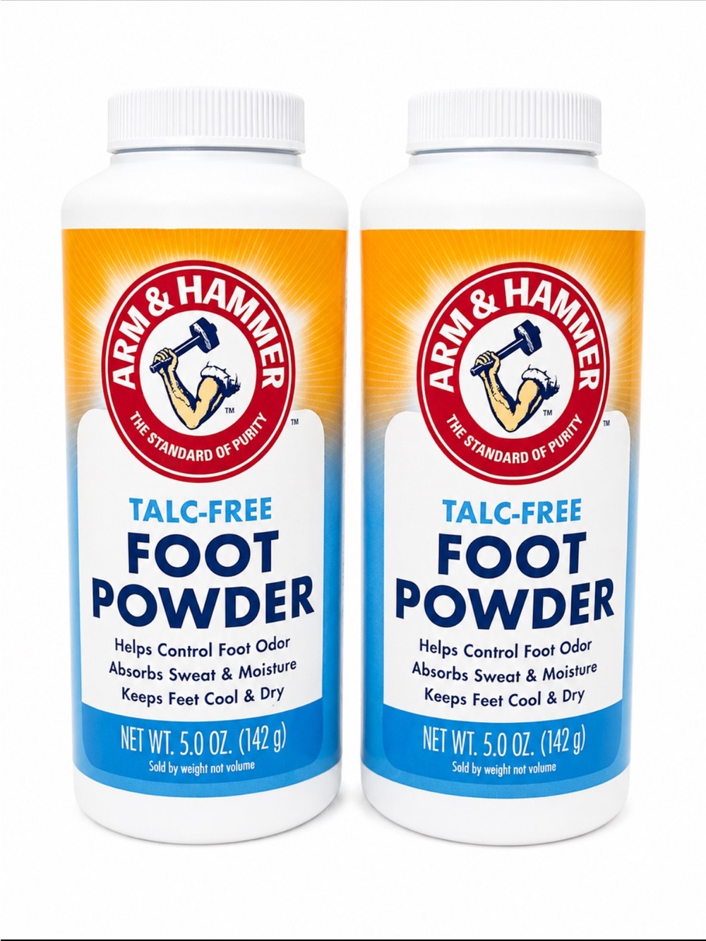 Arm & Hammer Talc-Free Foot Powder - White & Blue